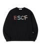 ESCAPEFROM Patch Vintage Logo Print Sweatshirt Black