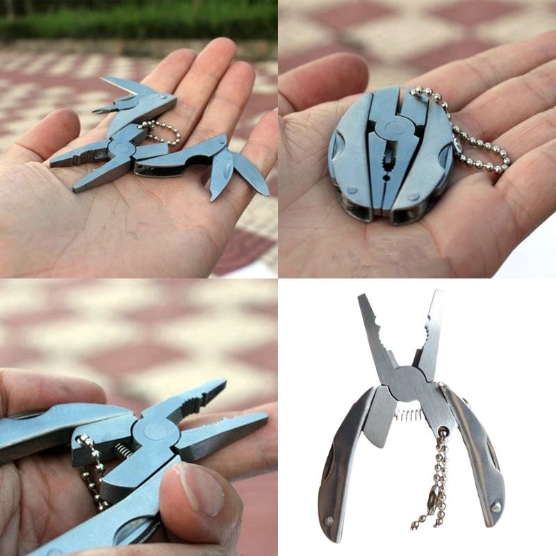 Multifunctional Folding Pliers Portable Multifunctional Turtles Back Pliers Pocket MultiTool With Sheath for Camping
