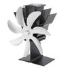 7-Blatt-Wärmebetriebener Ofenventilator, thermoelektrische Kaminventilatoren aus Aluminiumlegierung für Holzbrenner
