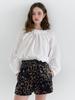 FABRICSEOUL Lace Pintuck Puff Blouse