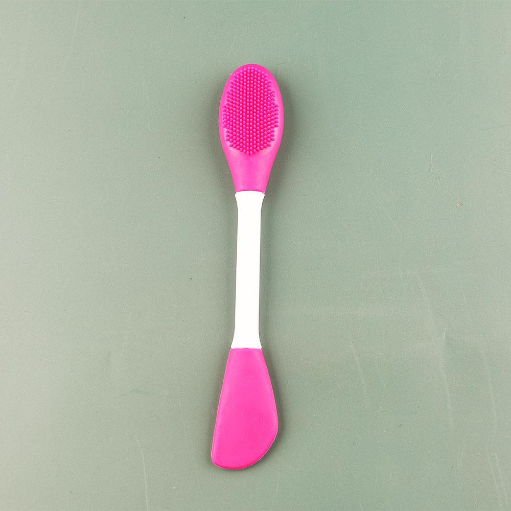 Double-Head Silicone Mud Mask Brush Massage Face Washing Makeup Brush DIY Beauty Salon Soft Mask Facial Mask Brush Cleansing Brush