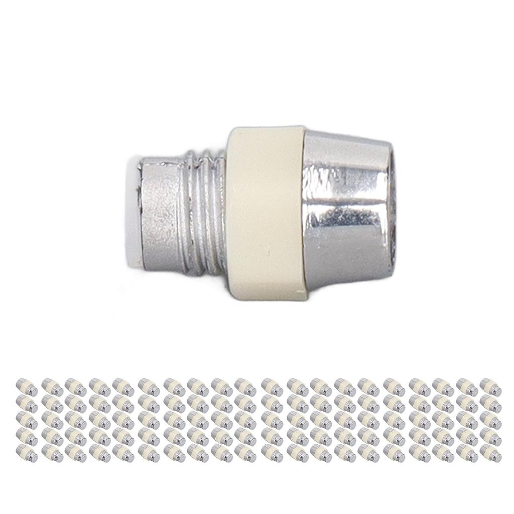 100 Sets LED Holder 5mm Plastic Light Emitting Diode Panel Mount Clip Accessory Set Kit Silver