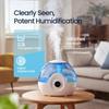 Raydrop 2.2L Humidifiers for Bedroom, Cool Mist Humidifiers with Timer, Digital Knob, 26dB Quiet Small Humidifier for Baby, Nursery and Plants with