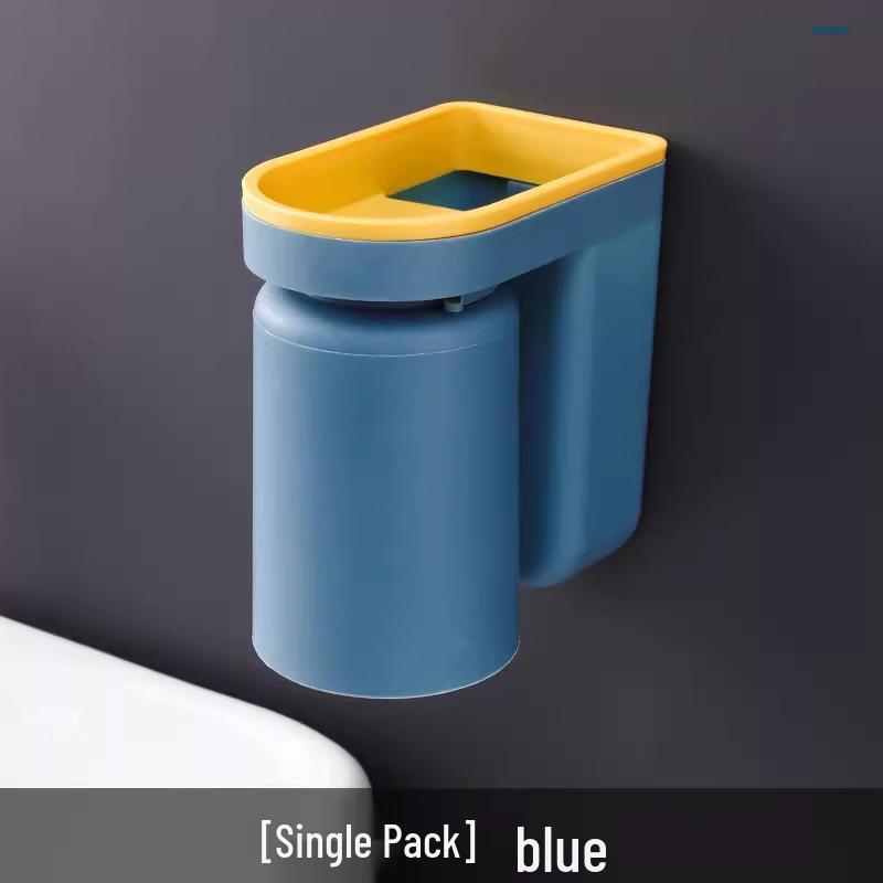 Wall-Mounted Toothbrush Holder & Cup Set - Punch-Free Bathroom Storage 