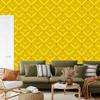Geometric rhombus wallpaper yellow, fine detail 50x1000