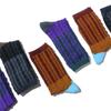 Women's Color Block Cable Knit Mid-Calf Slouch Socks