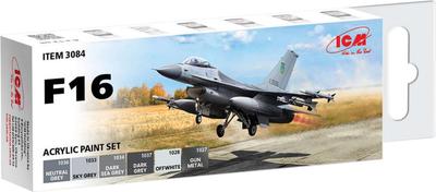 ICM F-16 Acrylic Paint Set, Model Paint 3084