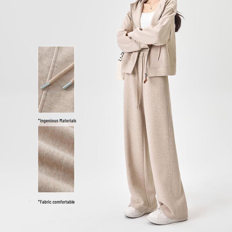 Handu Yishe Women's Tencel Wool Blend Straight-Leg Commuter Pants