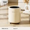 ZISIZ Household Rolling Trash Can
