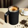 Stainless steel magnetic coffee cup with lid, rechargeable coffee cup, LED temperature display, home smart coffee cup