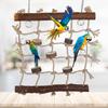 1Pc Cage Bird Parrot Toys Hemp Rope Climbing Ladder Birds Natural Interesting Sewing Toy