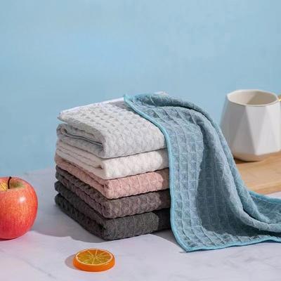 Kitchen Absorbent Scouring Pads Non-shedding Dishwashing Cloths Cleaning and Stain-removing Household Towels Home Quick-drying Cloths