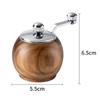 A84X-Multi-Purpose Hand Cranked Wooden Salt And Pepper Grinder Pepper Mills BBQ Spices Grinding Tools For Kitchen Cooking