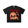 Tricou Unisex din Bumbac Gros 260 GSM Fire Duble 32 Count 100% Bumbac cu Imprimeu Baki V6 Yujiro
