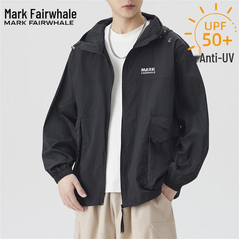 MARK FAIRWHALE Men s Hooded Sun Protection Jacket L чёрный