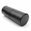 Portable Makeup Brushes Round Pen Holder Cosmetic Case Leather Cup Brush Holder Storage Tube