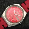 AUTOMATIC VINTAGE SEIKO 5 JAPAN 6309A MENS ARABIC RED COLOR DIAL WATCH A702667-1 R209-a702667