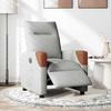 VidaXL Electric Recliner Armchair Cloud Grey Fabric 3323989