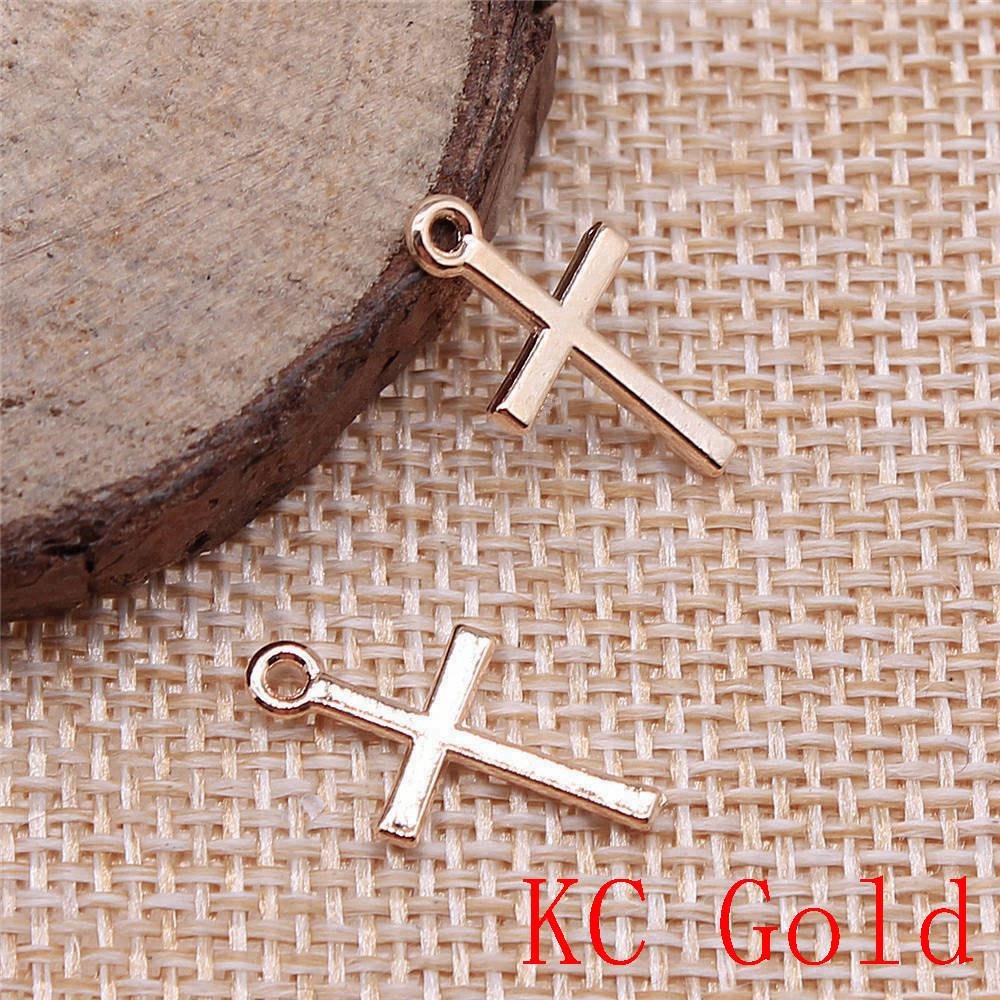 Heart Cross Shaped Charms Pendant For Bracelet Necklace Jewelry Making Craft Findings