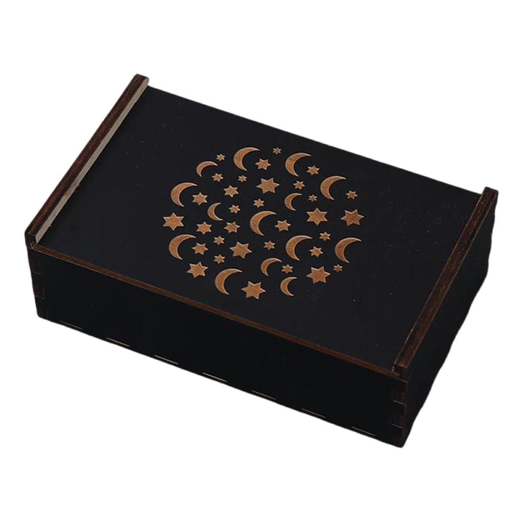 Wood Game Cards Box Playings Tarots Container Storage Case Packing Poker Box Playings Cards Box Empty Card Storage Case