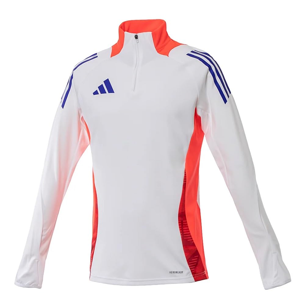 Adidas Tiro 24 Competition Training HAP62 Zip Casual Solar Red Size Men's Top, Jacket, Lifestyle, White/Up (JF4197), J/2XL
