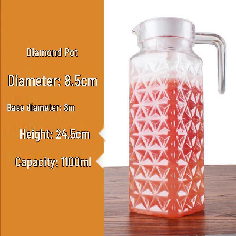 Chuyi Qi 1.1L Diamond Transparent Plastic Water Jug