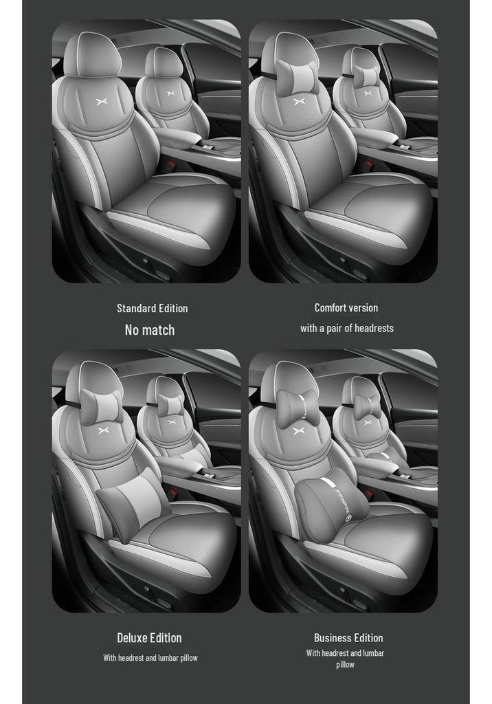 XPeng MONAM03 Leather Car Seat Cushion Set - Universal All-Season Full Coverage for Five Seats