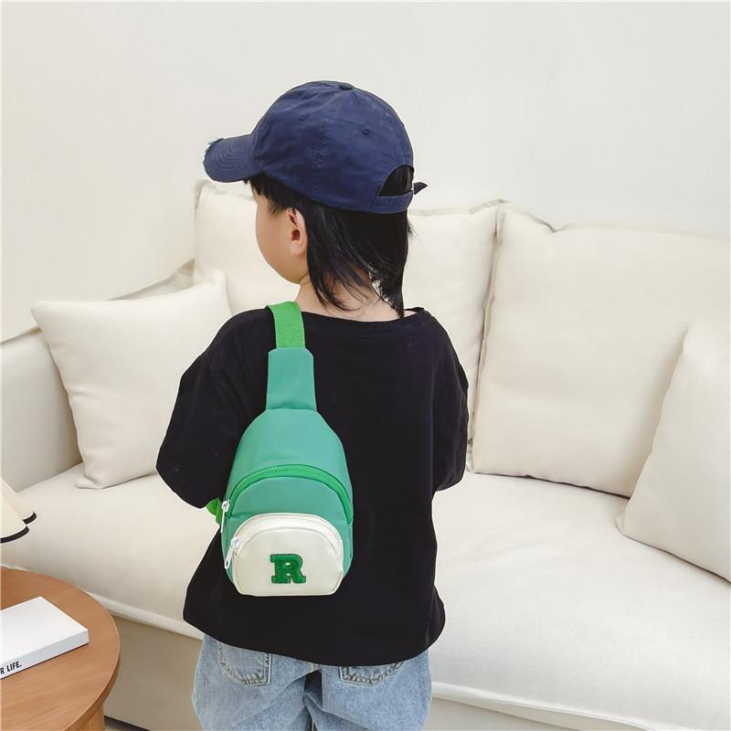 Trendy Children's Fashion Chest Bag Stylish Unisex Baby Shoulder Bag For Kids With Fun Print Design