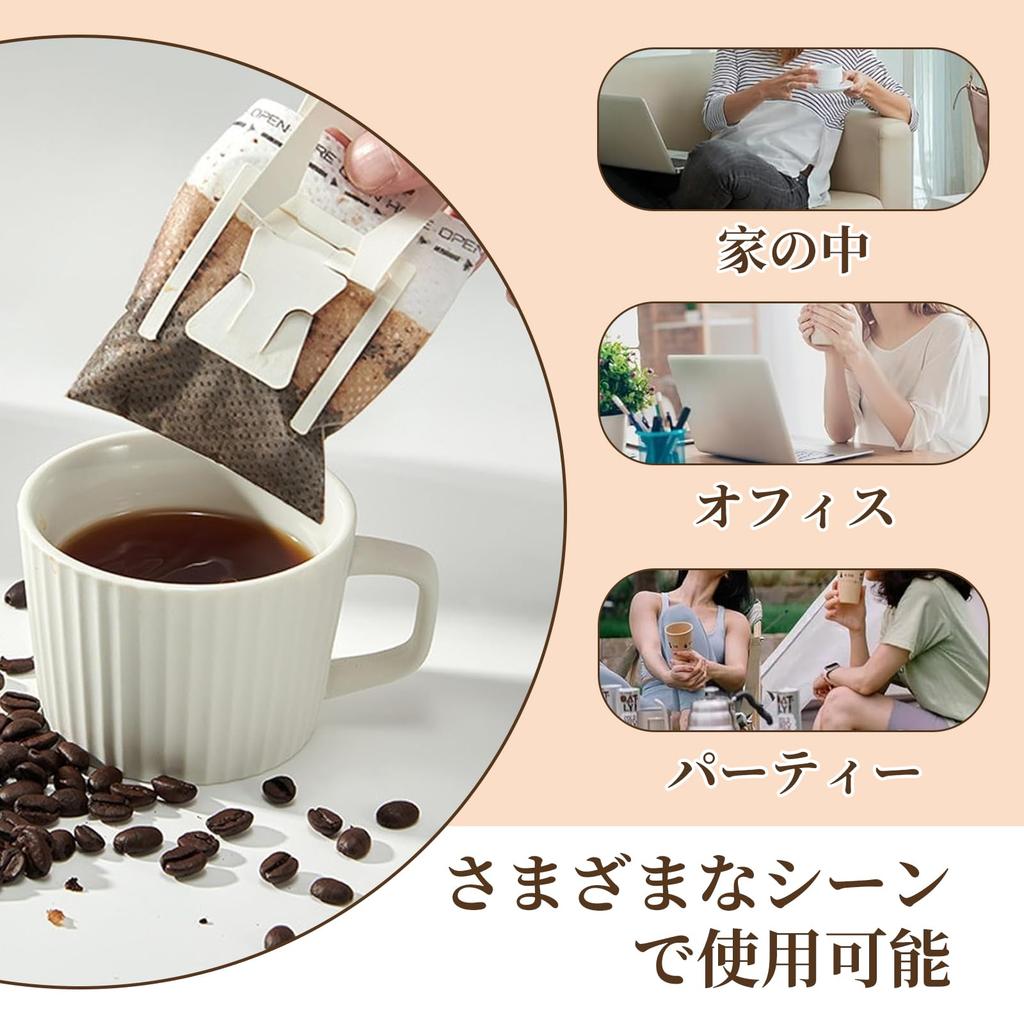 Doyime Coffee Filter 100 Filters for Includes 100 Coffee Paper Portable Drip Coffee Filter Tool Perfect for Coffee Shops and Antiques Set, 1-2 Cups,
