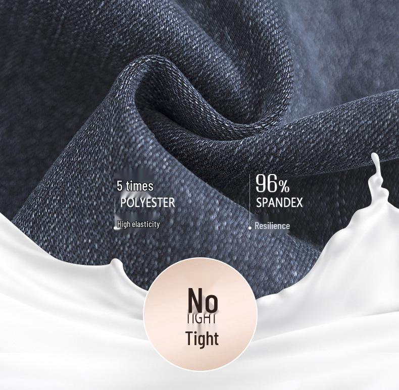 Women's High-Waisted Slim Pencil Jeans - Elastic, Versatile, Korean Style for Spring & Autumn
