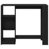 Bar Table 124 x 46 x 103.5 cm Engineered Wood Black Oak Effect
