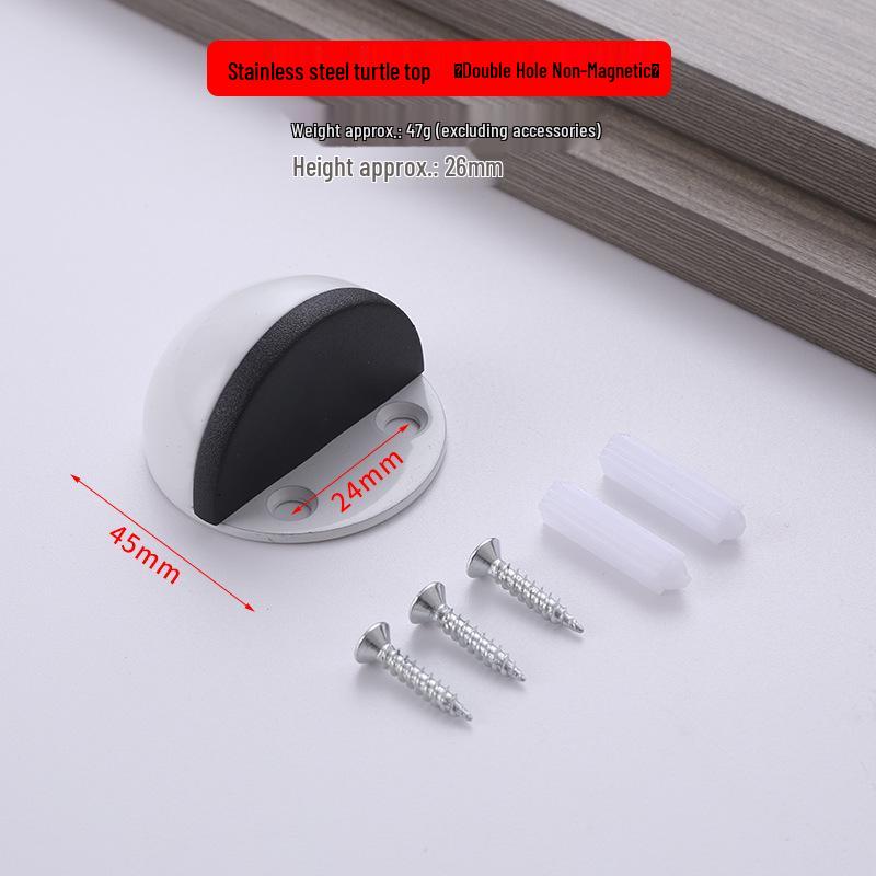 Halbkreisförmiger, geräuschloser Anti-Kollisions-Türstopper aus Edelstahl für Schlafzimmer/Badezimmer