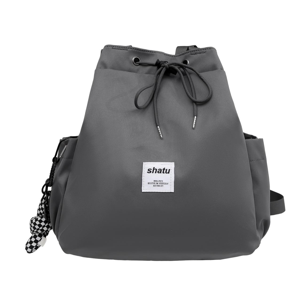 Мужской школьный рюкзак на шнуровке для девочек — фото 13