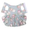 Pet Floral Dress Breathable Cotton Dog Sundress for Daily Wear Party Wedding WalkingM