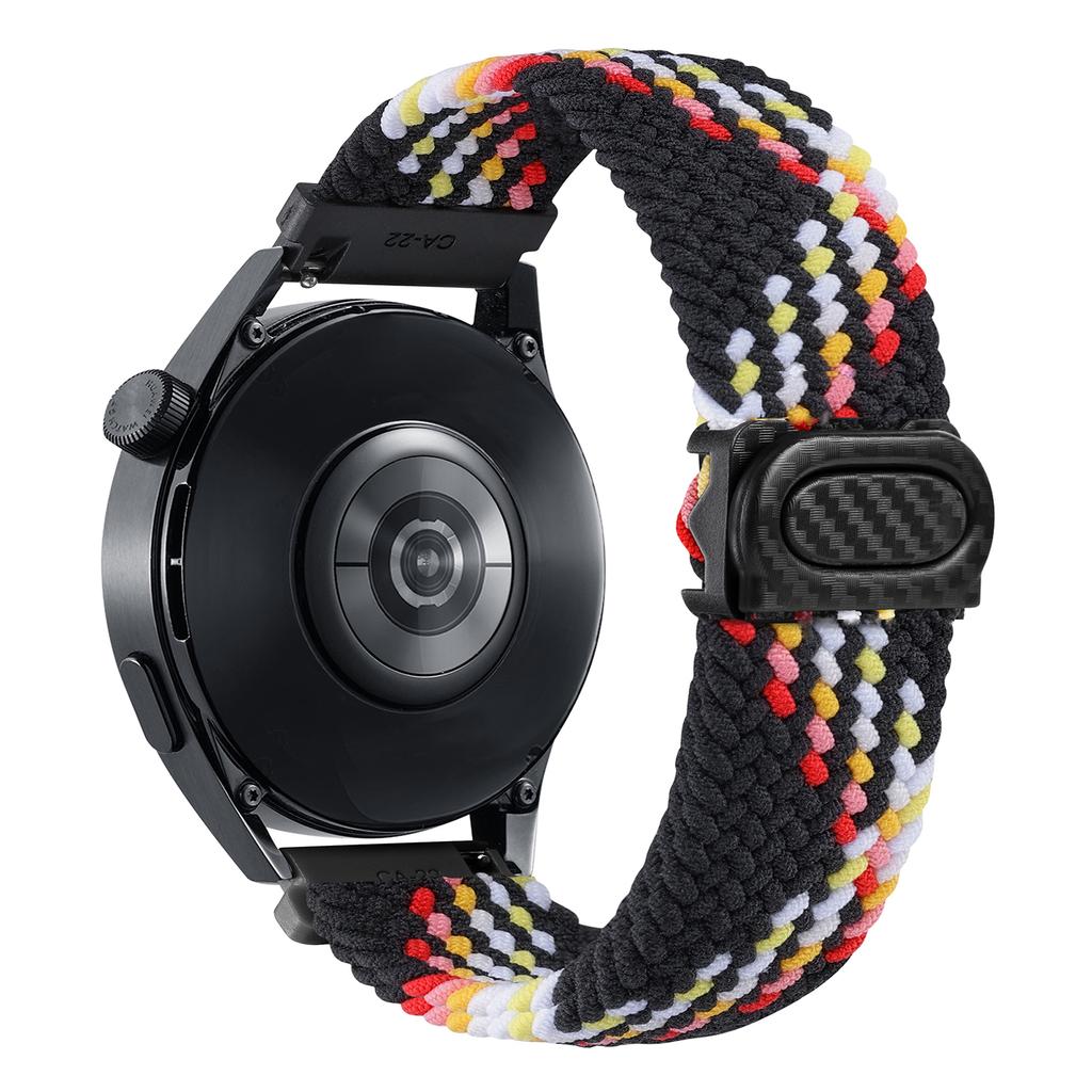 Strap For Samsung Galaxy Watch 7 6 4 classic/5 pro/active 2/s3/46 braided solo loop bracelet Huawei watch GT2 3 4 20mm/22mm Band