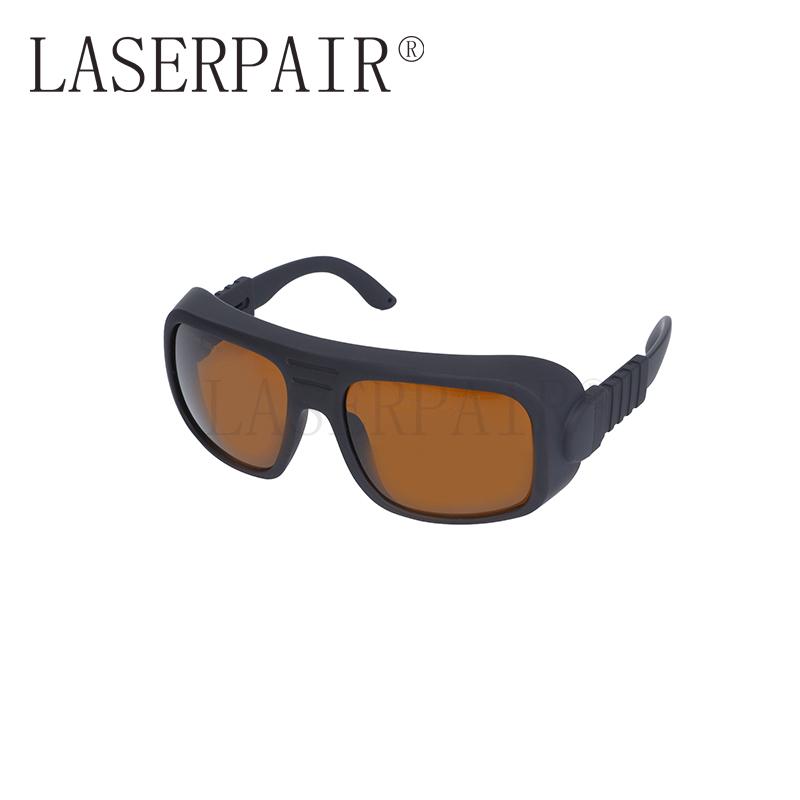 Q-Switched ND:YAG 532nm 1064nm OD5+ Laser Safety Goggles CE EN207 Laser Safety Glasses (Brown,safety glasses)