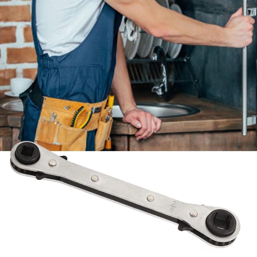 Ratcheting Mechanism Ratcheting Service Wrench Refrigeration Wrench  Professional Use