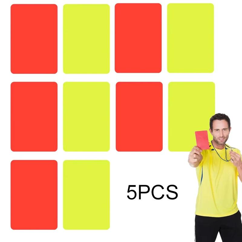PVC Soccer Referee Cards Red Yellow Football Football Match Training Referee Tool Warning and Ejection Card Football Supplies