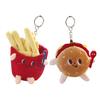 11cm Cute Keychain Decorative Lovely PP Cotton Food