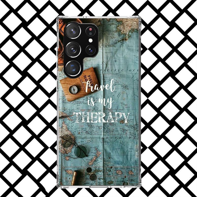 World Map Travel Plans Phone Case for Samsung Galaxy S26 S25 Edge S24 S23 Ultra S22 Plus S21 FE S20 + Soft Cover Print Fundas Ga