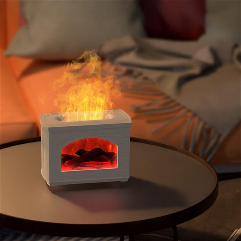 New Creative  Air Humidifier USB Ambient Light Simulation Flame Aromatherapy Machine Atomizer Air Purification