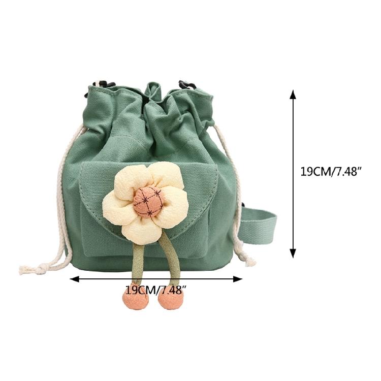 Women's Adjustable Drawstring Bucket Bag Nylon Shoulder Bags for Work and Travel