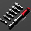 8 Piece Alloy Steel Fast Change Socket Wrench Multiple Size Interchangeable Heads For Professional Mechanics Vehicle