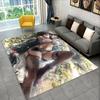 Cloud Tifa Final Fantasy Games Sephiroth Carpet Rug for Bedroom Living Room Sofa Playroom Doormat Home Decor,Area Rug Non-slip