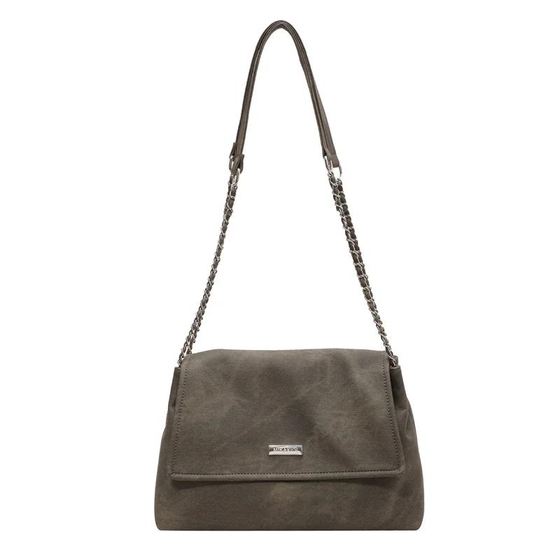 Women's Shoulder Bag Chain Vintage Large Capacity Crossbody Bag Foreign Versatile Commuter Bag
