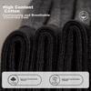 MIIOW 5 Pairs of 100% Pure Cotton Socks for Men, Jacquard Mid-Calf Socks, Sports Sweat-Absorbing Breathable Deodorant Autumn Winter Cotton Socks