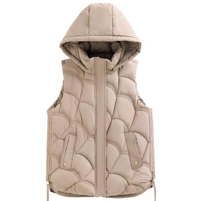 Women Autumn Warm Vests New Fashion Loose Women's Winter Coat Hooded Korean Style Cotton Padded Sleeveless Parka