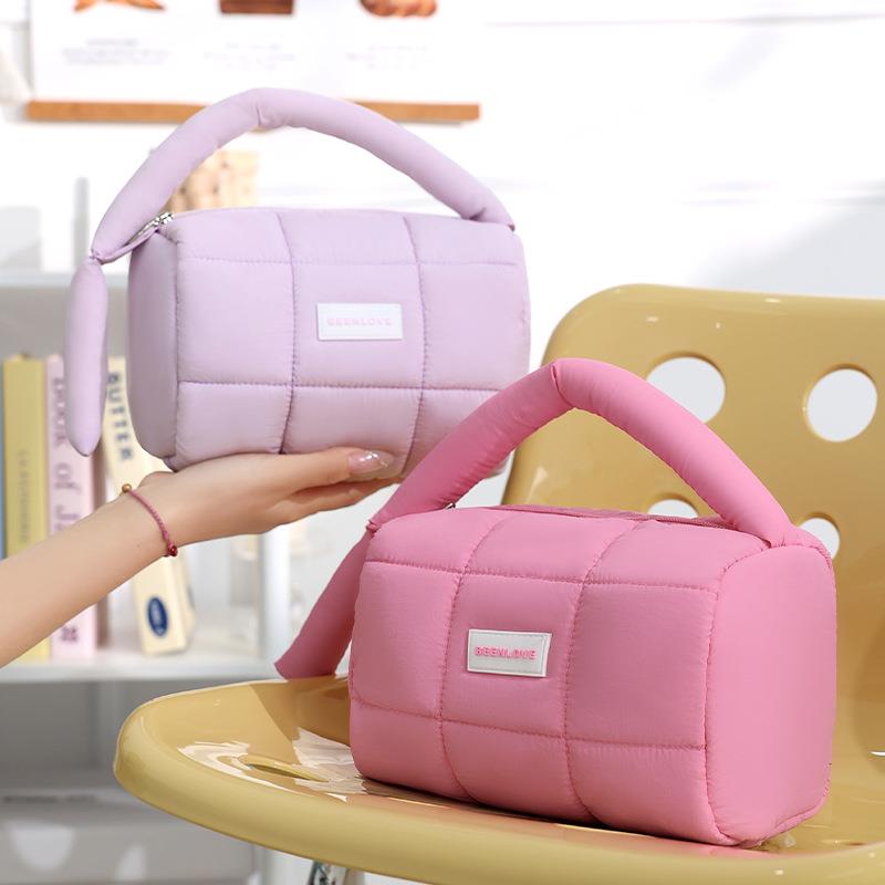 Macaron Makeup Bag Large Capacity Cosmetic Pouch Travel Essentials Women's Bag Travel Bag Women Makeup Pouche cosmetiquero