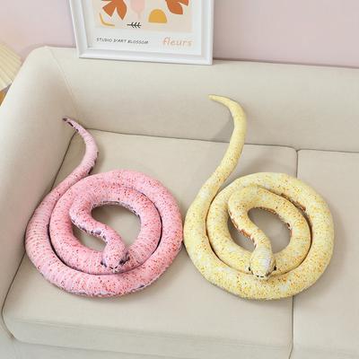 Simulierte Boa constrictor, aufgerollte Schlangenpuppe, Plüschtier, Tierkreiszeichen Schlangenpuppe, freche und lustige Stoffpuppe für Jungen