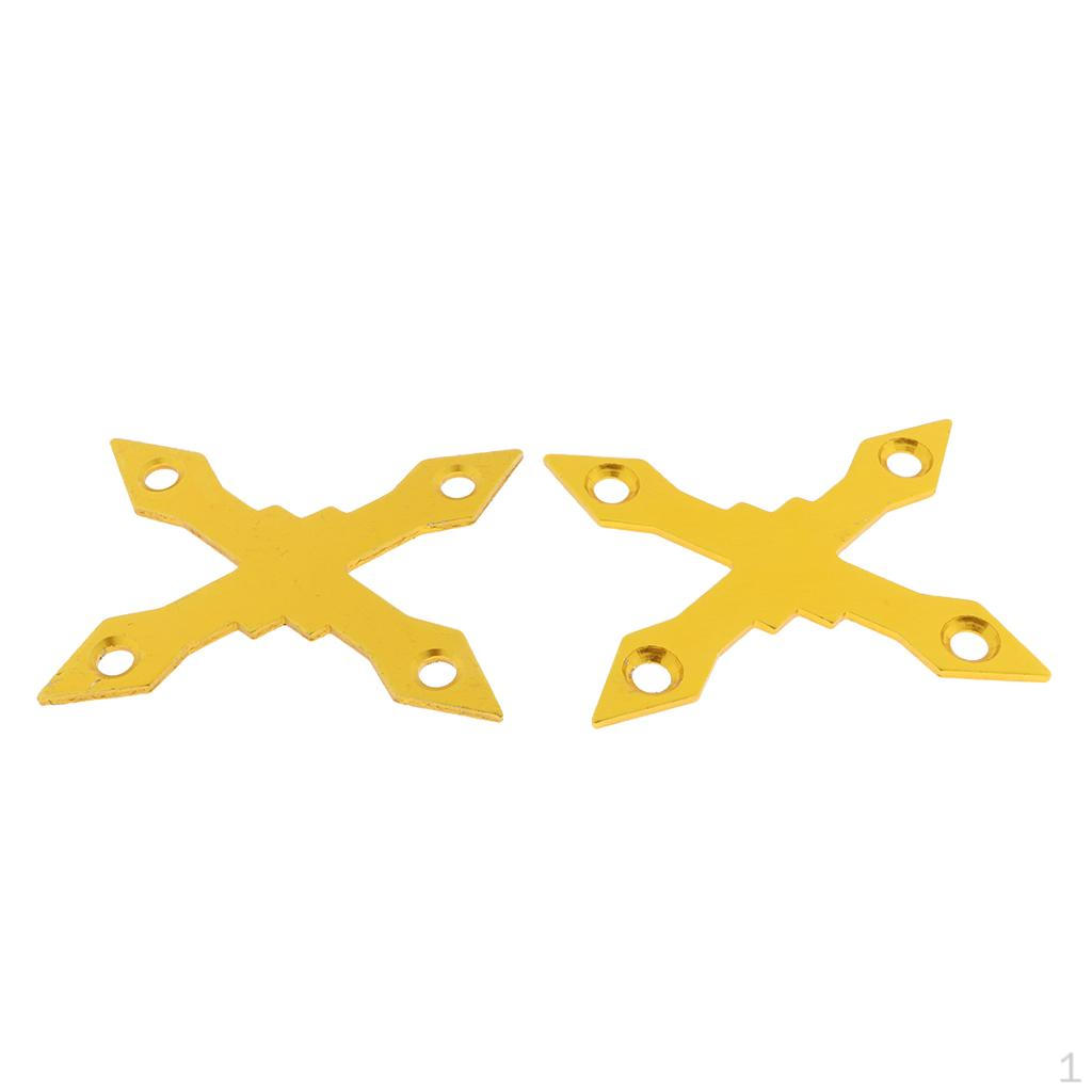 

X-Shaped 4 Holes Aluminum Alloy Skateboard Longboard Deck Pads (Retaining core keywords: X-Shaped, золотий